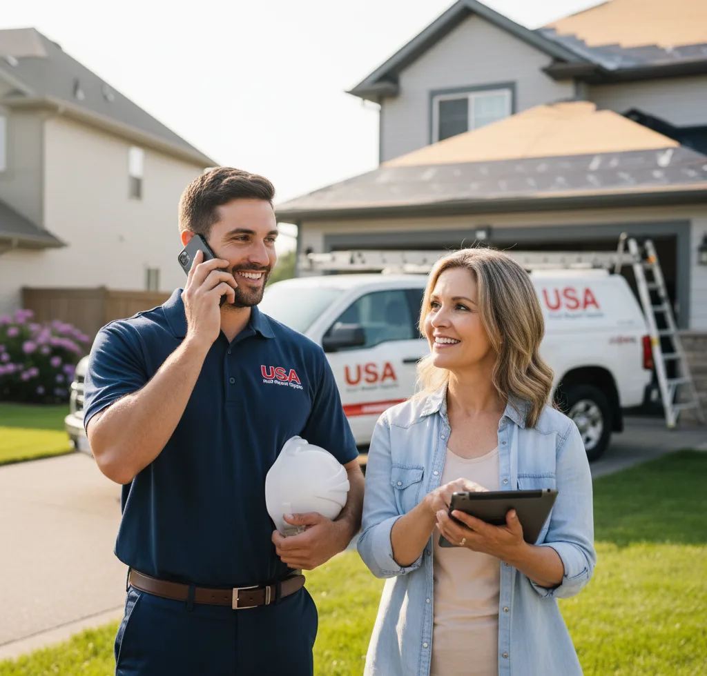 USA Roof Repair Experts customer support in Bushnell